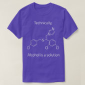 T-shirt L'alcool est une solution (Design devant)