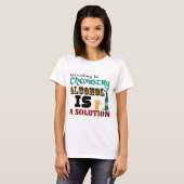 T-shirt L'alcool est une solution (Devant entier)