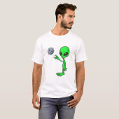 T-shirt l'alien de bowling (Devant entier)