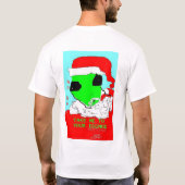 T-shirt L'alien de Père Noël cherche le lait de poule (Dos)