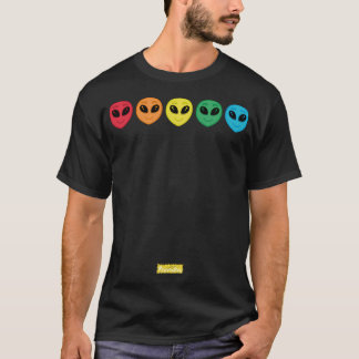 T-shirt L'alien multicolore