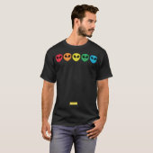 T-shirt L'alien multicolore (Devant entier)