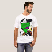 T-shirt L'alien vient dans la paix (Devant entier)