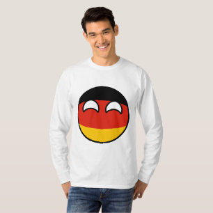 T-shirt L'Allemagne Geeky tendante drôle Countryball