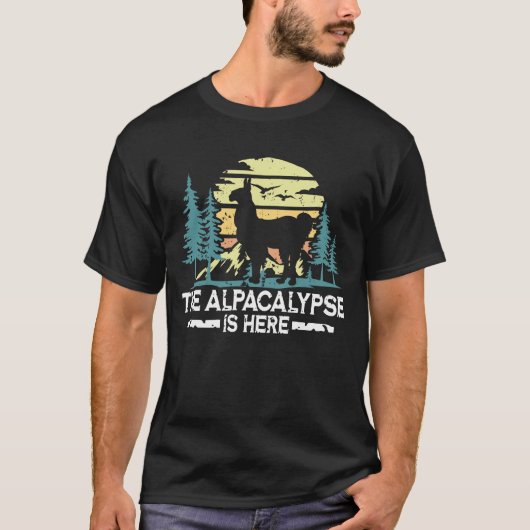 T-shirt L'Alpacalypse Est Ici (Devant)