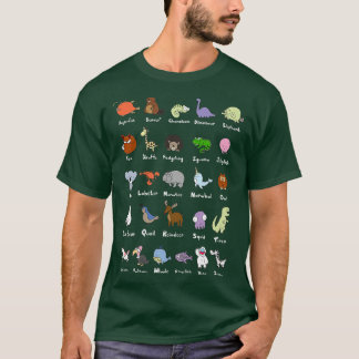 T-shirt L'alphabet animal
