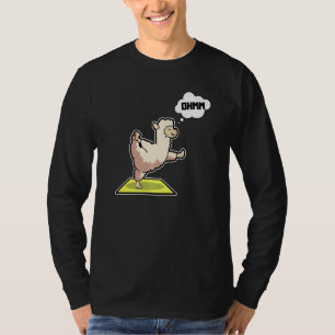 T-shirt Lama Alpaca Yoga Poses Sport Gymnastique Ohmmm Ent