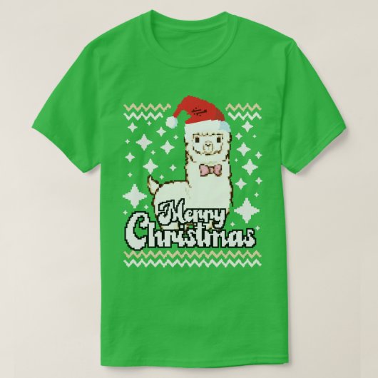 T-shirt Lama Christmas (Design devant)