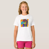T-Shirt Lama Coloré (Devant entier)