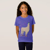T-Shirt Lama de disco de rouleau (Devant entier)