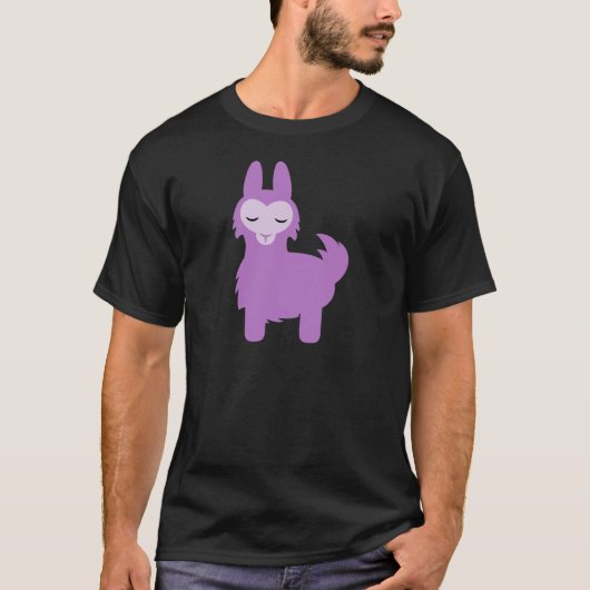 T-shirt Lama de pourpre de Kawaii (Devant)