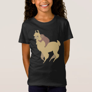 T-Shirt Lama d'équitation de paresse
