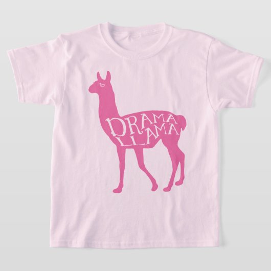 T-Shirt Lama Drame Rose (Poser)