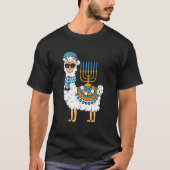 T-shirt Lama Hanoukka Happy Hanukah Pajama Famille Matchi (Devant)