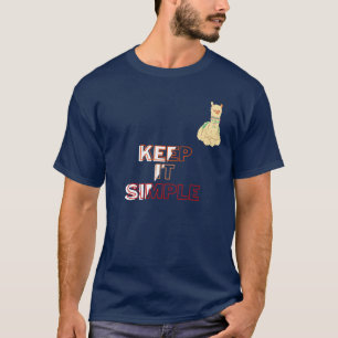 T-Shirt lama houdt het eenvoudig