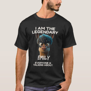 T-shirt Lama je suis la légendaire Emily dont tout le mond