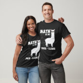 T-shirt lama maths les maths c'est pas un problème lama (Unisexe)