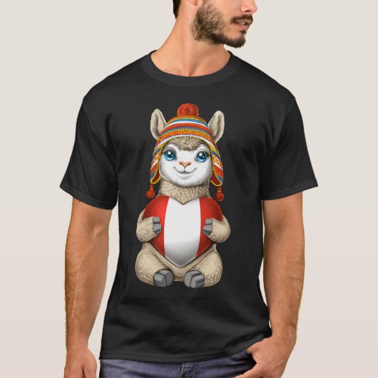 T-shirt Lama péruvien (Devant)