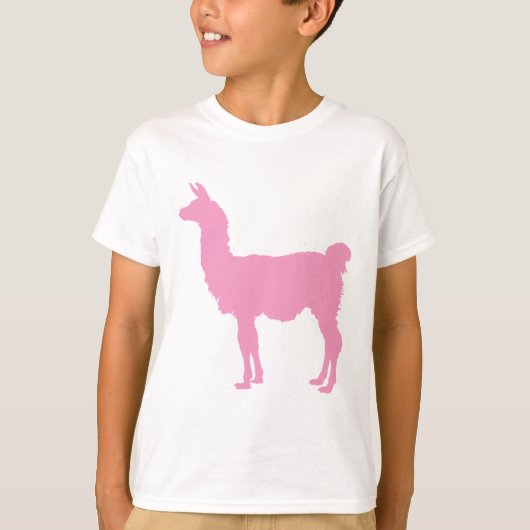 T-shirt Lama rose (Devant)