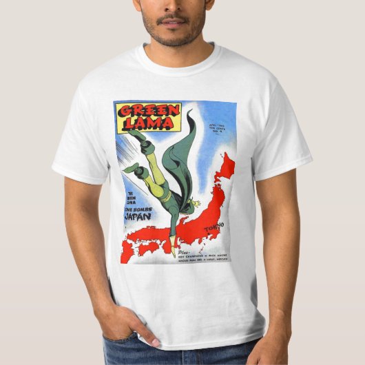T-shirt Lama vert #4 (Devant)