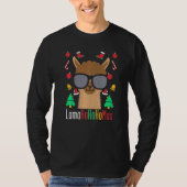 T-shirt Lamahohohomas Llama Avec Glaces Alpaca de Noël (Devant)