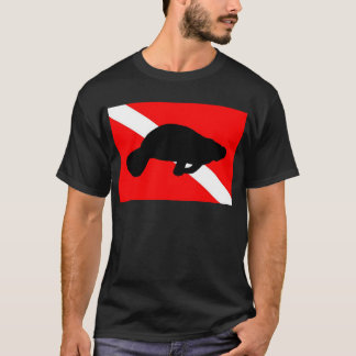 T-shirt Lamantin de drapeau de piqué