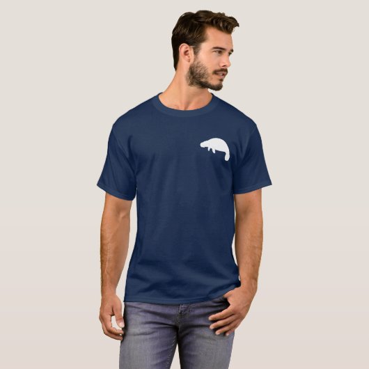 T-shirt Lamantin en silhouette (Devant entier)