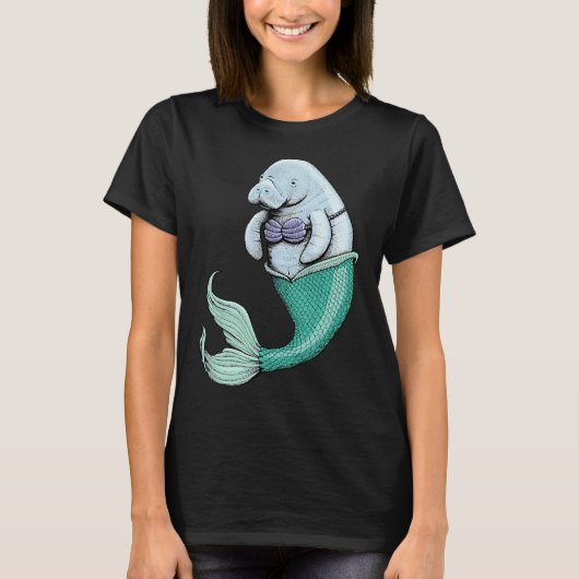 T-shirt Lamantin Sirène (Devant)