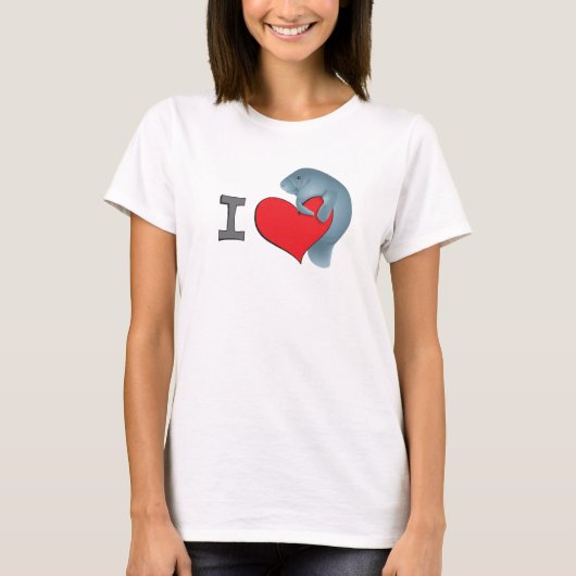 T-shirt Lamantins du coeur I (Devant)
