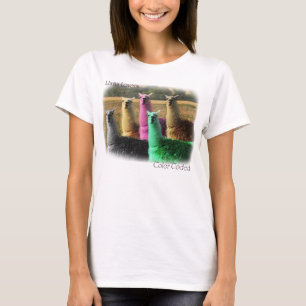 T-shirt Lamas de code à couleurs