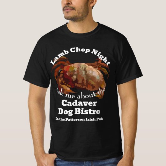 T-shirt Lamb Chop Night Cadaver Dog Bistro Patterson Pub (Devant)
