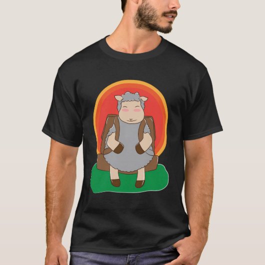 T-shirt Lamb Randonnée Nature Hobby Hiker Mountains (Devant)