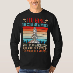 T-shirt L'Âme De Fille Leo Du Coeur De Sorcière D'Une Bouc