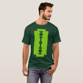T-shirt Lame de Razor - Martian Green sur Dark (Devant entier)