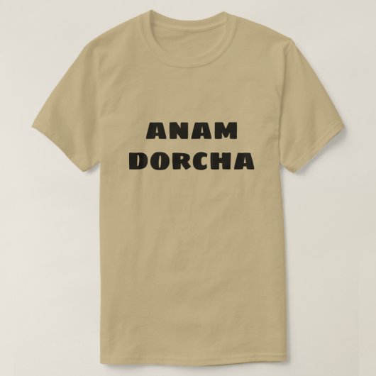 T-shirt L'âme noire de l'anam dorcha gaélique écossais (Design devant)