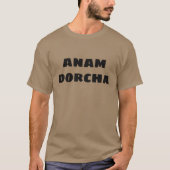 T-shirt L'âme noire de l'anam dorcha gaélique écossais (Devant)