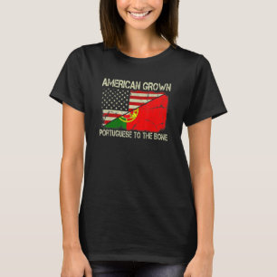 T-shirt L'Américain Cultive Portugais À L'Os Nous Portugal