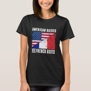 T-shirt L'Américain Élevé Avec Les Racines Françaises Fran