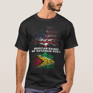 T-shirt L'Américain Élevé Avec Les Racines Guyanaises Guya