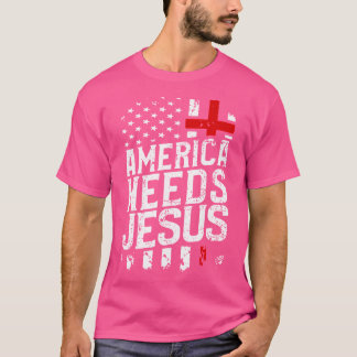 T-shirt L'Amérique a besoin de Jésus