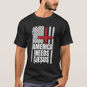 T-shirt L'Amérique a besoin de Jésus Vintage patriotique a