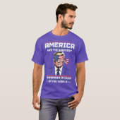 T-shirt L'Amérique A Le Plus Grand Commandant En Chef (2) (Devant entier)