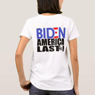 T-SHIRT L'AMÉRIQUE BIDEN DERNIÈRE GAGNE LE PIRE PRÉSIDENT 