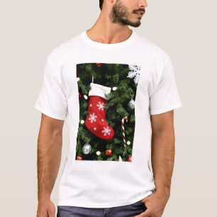 T-shirt L'Amérique du Nord. Décorations de Noël sur