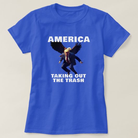 T-shirt L'Amérique élimine Trump Trash (Design devant)
