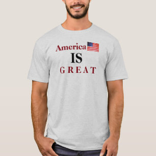 T-SHIRT L'AMÉRIQUE EST UNE GRANDE TÊTE
