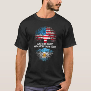 T-shirt L'Amérique grandit avec des racines argentines Arg