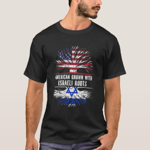 T-shirt L'Amérique grandit avec des racines israéliennes