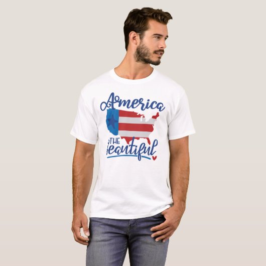 T-shirt L'Amérique la plus belle (Devant entier)