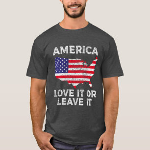 T-shirt L'Amérique l'aime ou la laisse, Pro America vinta